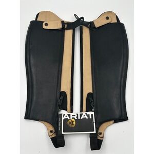 Ariat Tempo Dressage Half Chaps Womens MT Black Leather Riding Equestrian NWT